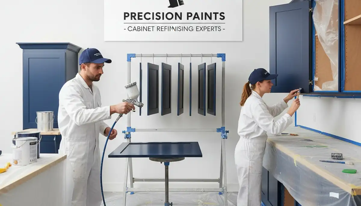 Boulder, CO cabinet painting by Boulder Paint Pros for durable kitchen cabinet refinishing