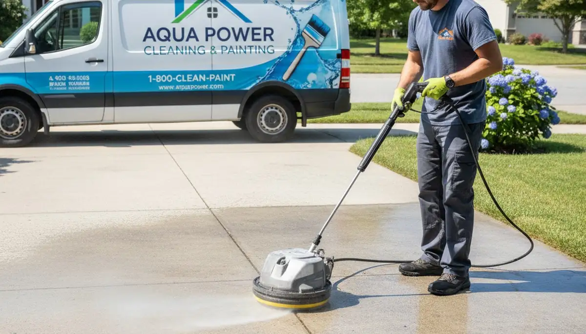 Concrete pressure cleaning for driveways and patios in Boulder, CO by Boulder Paint Pros