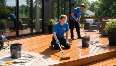 Professional deck staining in Boulder, CO to protect and enhance wood decks