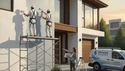 Boulder, CO house painting crew applying durable exterior paint on a high-altitude home