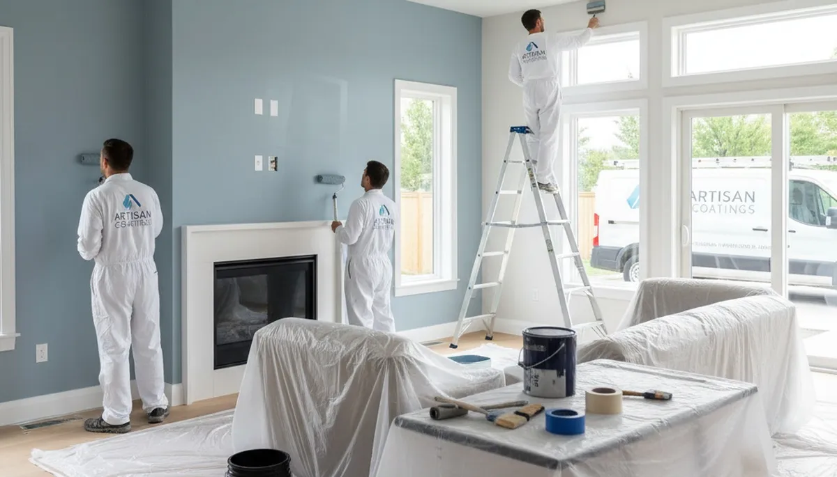 Boulder, CO interior house painting team refreshing a home with professional wall and trim finishes