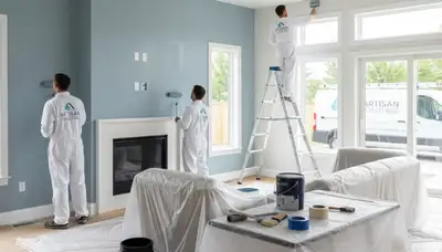 Boulder, CO interior house painting team refreshing a home with professional wall and trim finishes